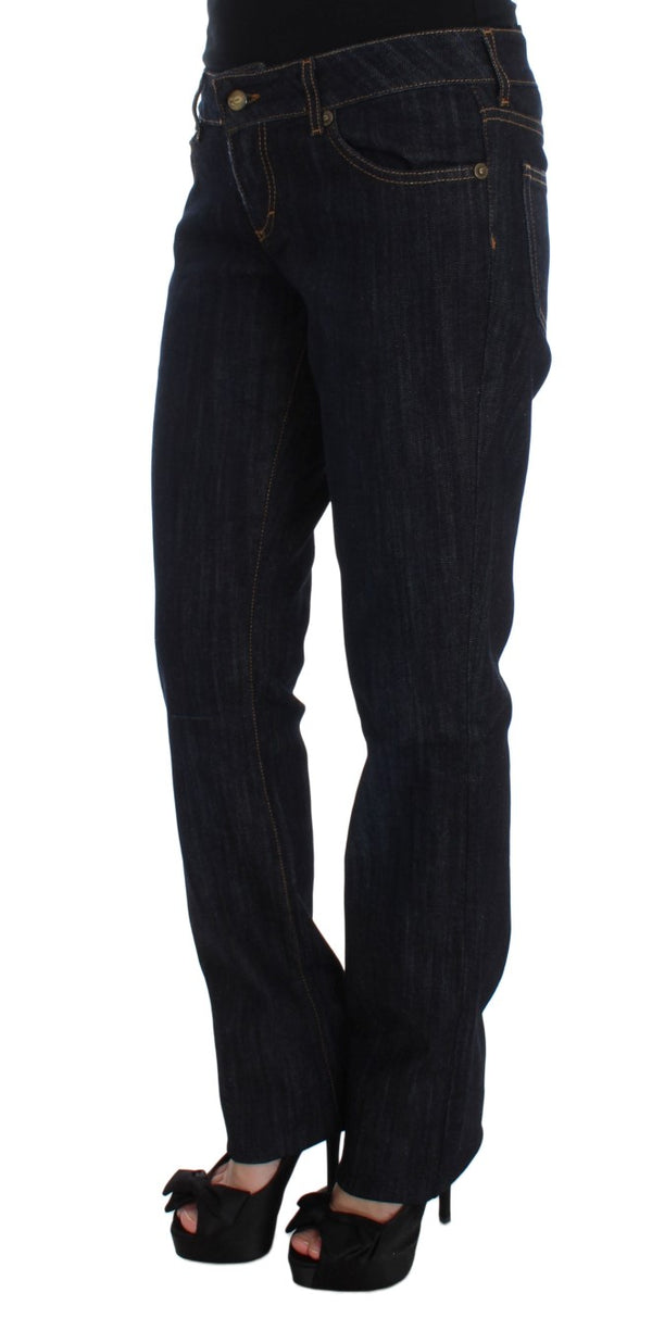 Chic Blue gerade Fit Designer Jeans