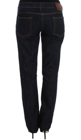 Jeans designer chic blu dritti.