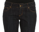 Chic Blue Straight Fit Designer Jeans