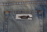 Jean bleu bootcut élégant mince