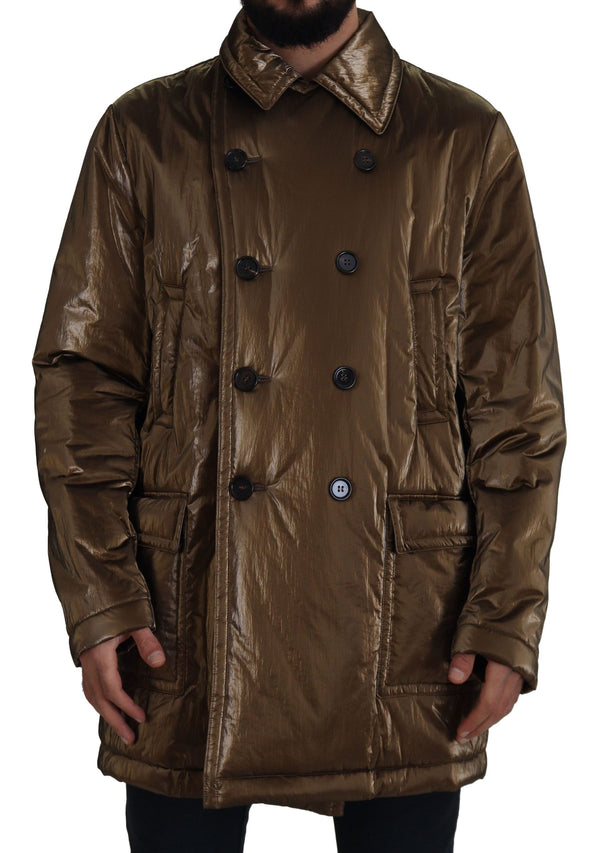 Elegante Bronze-Doppelbrustjacke