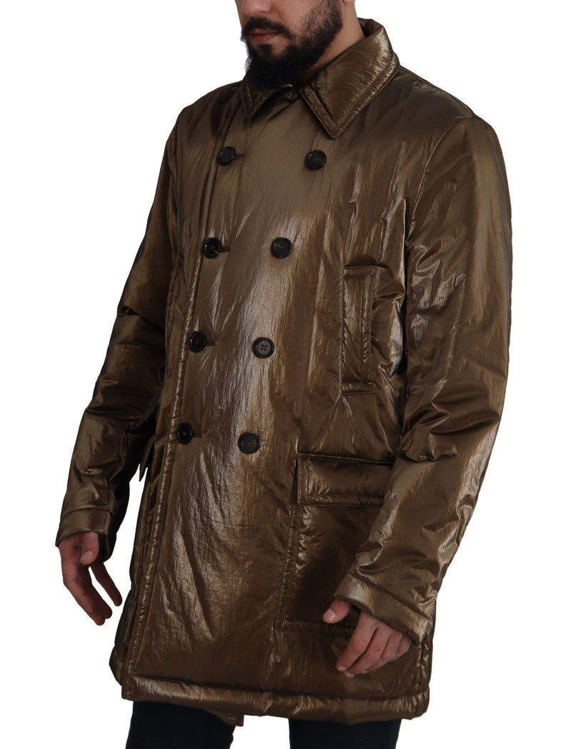 Elegante Bronze-Doppelbrustjacke