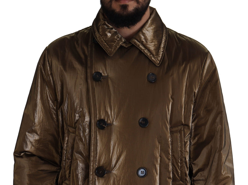 Elegante Bronze-Doppelbrustjacke