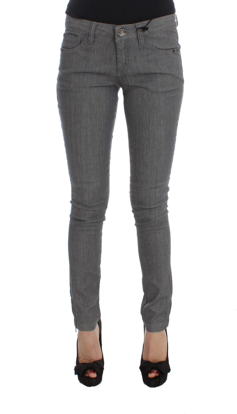 Jeans designer magico grigio grigio chic