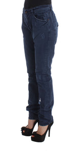 Jeans in denim blu regolari chic.