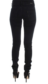 Κομψό Slim Fit Designer Jeans στο Classic Black