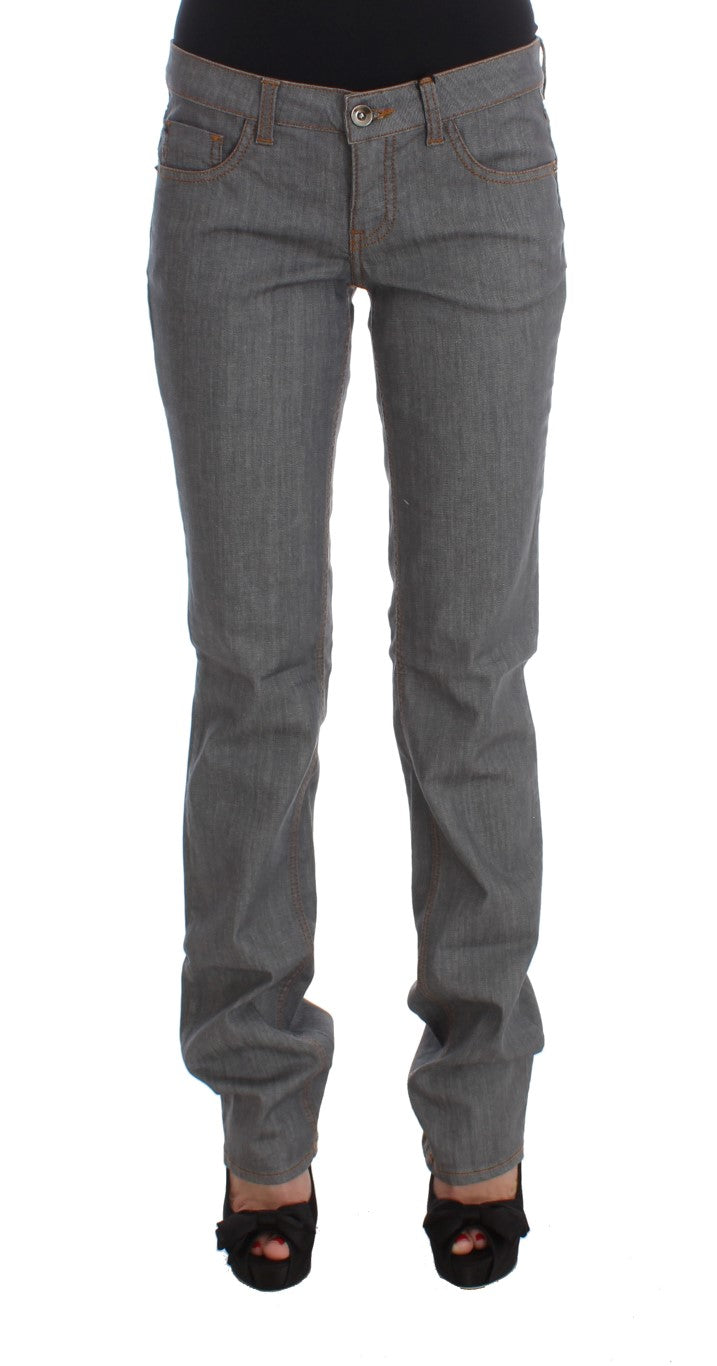 Jeans de ajuste regular gris elegante