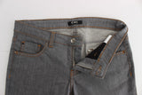 Jeans de ajuste regular gris elegante