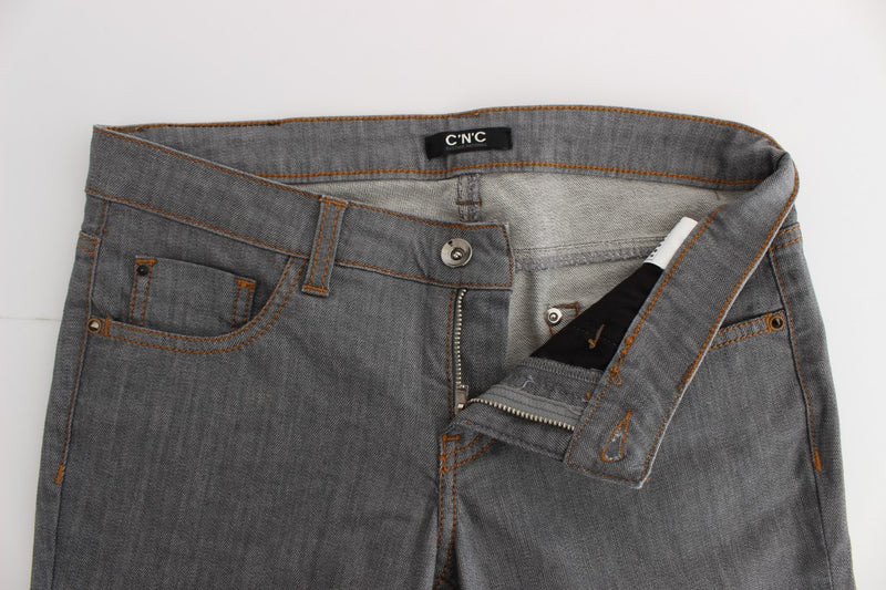 Jeans en ajustement régulier gris élégant