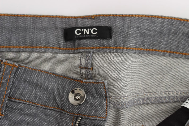 Jeans en ajustement régulier gris élégant