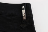 Schlanker schlanker passender schwarzer Jeans -Jeans