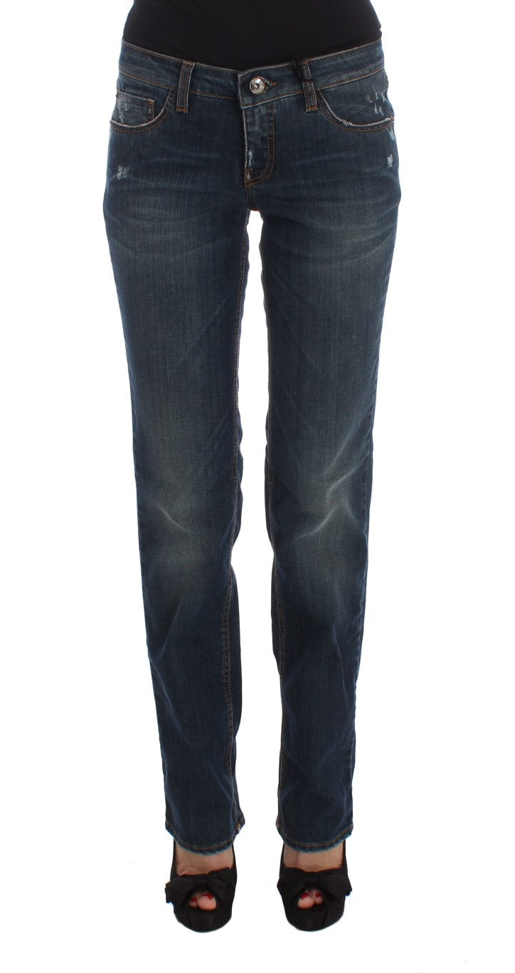 Jeans chic blu blue regola -fit designer