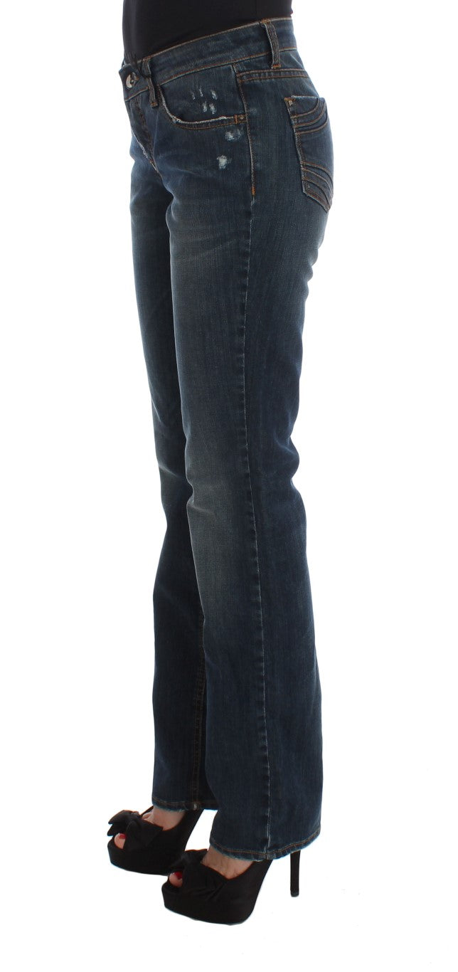 Jeans chic blu blue regola -fit designer