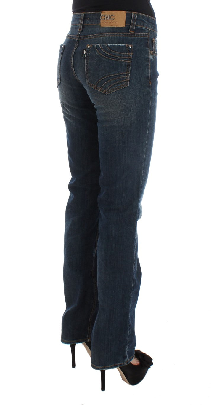 Chic Blue Simple Fit Designer Jeans