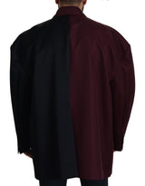 Elegante Bordeaux-Doppelbrustjacke