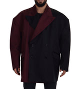 Elegante Bordeaux-Doppelbrustjacke