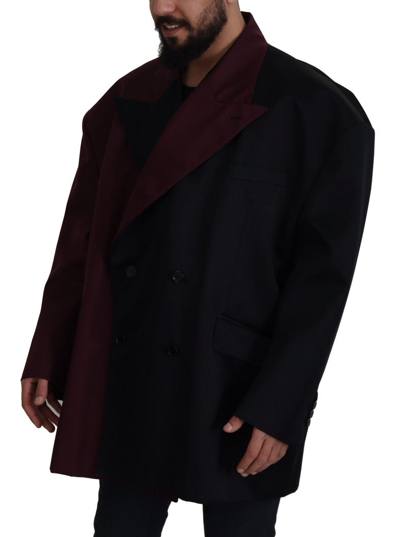 Elegante Bordeaux-Doppelbrustjacke