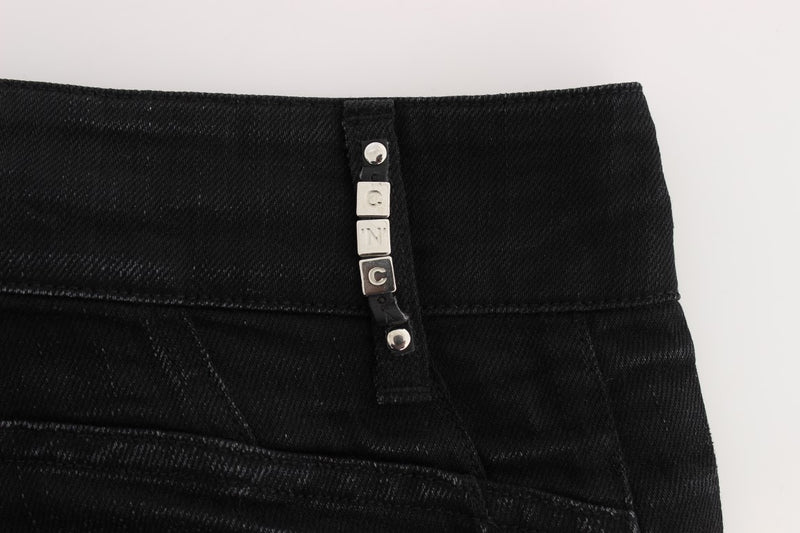 Jeans élégants noirs slouchy pour les pionniers