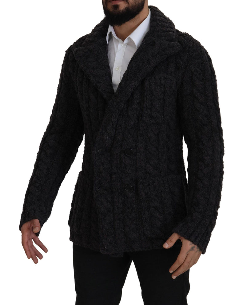 Élégant manteau en laine de laine à double serrage