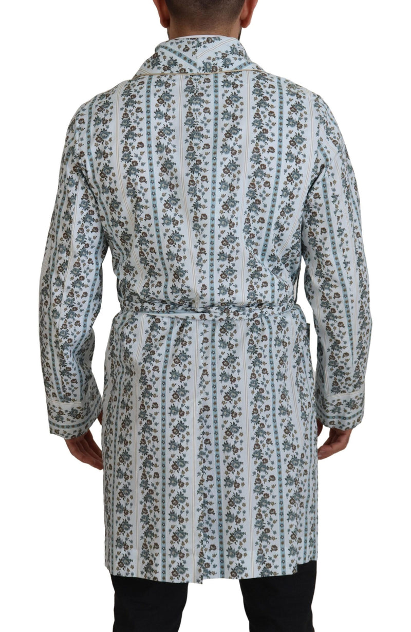 Elegante Blumenwatte -Jacke Robe