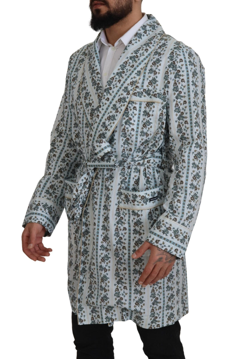 Elegante Blumenwatte -Jacke Robe