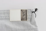 Jeans de créateurs chics slim gris chic