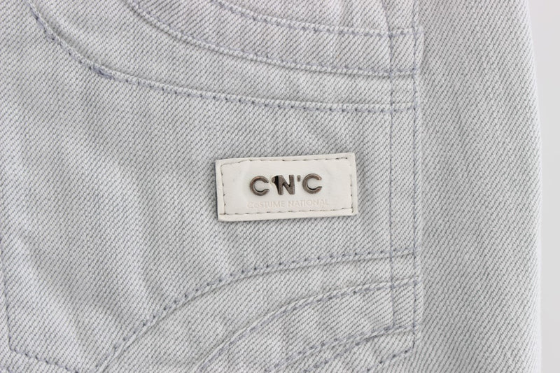 Jeans de créateurs chics slim gris chic