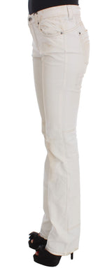 Jeans de créateurs slim blanc chic