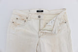 Jeans de créateurs slim blanc chic