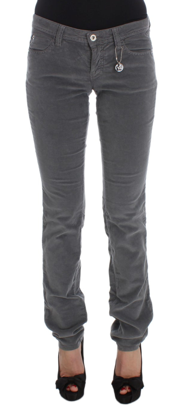 Jeans grigio super sottili eleganti