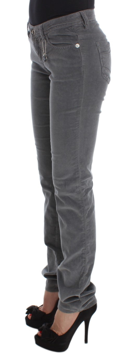 Jeans grigio super sottili eleganti