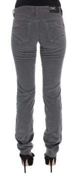 Jeans grigio super sottili eleganti