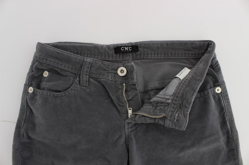 Jeans grigio super sottili eleganti