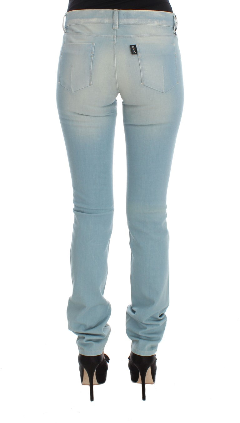 Jeans blu super sottili chic