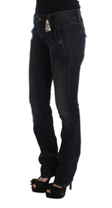 Chic Slim Fit Jeans italiano de algodón