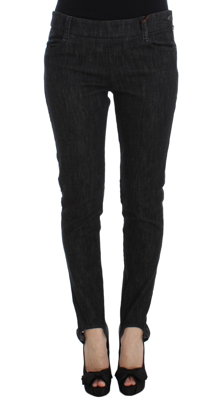 Elegante schlanke fit blaue Jeans