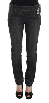 Jeans di lavaggio grigio chic slim fit