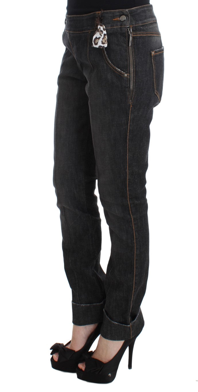 Jeans de lavado grises elegantes de Fit Slim Fit