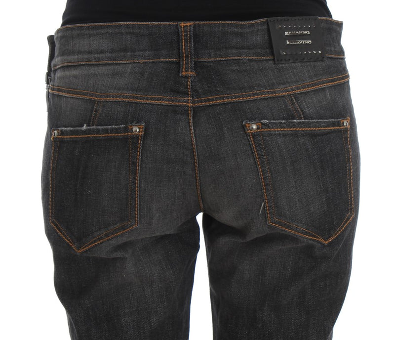 Jeans de lavado grises elegantes de Fit Slim Fit