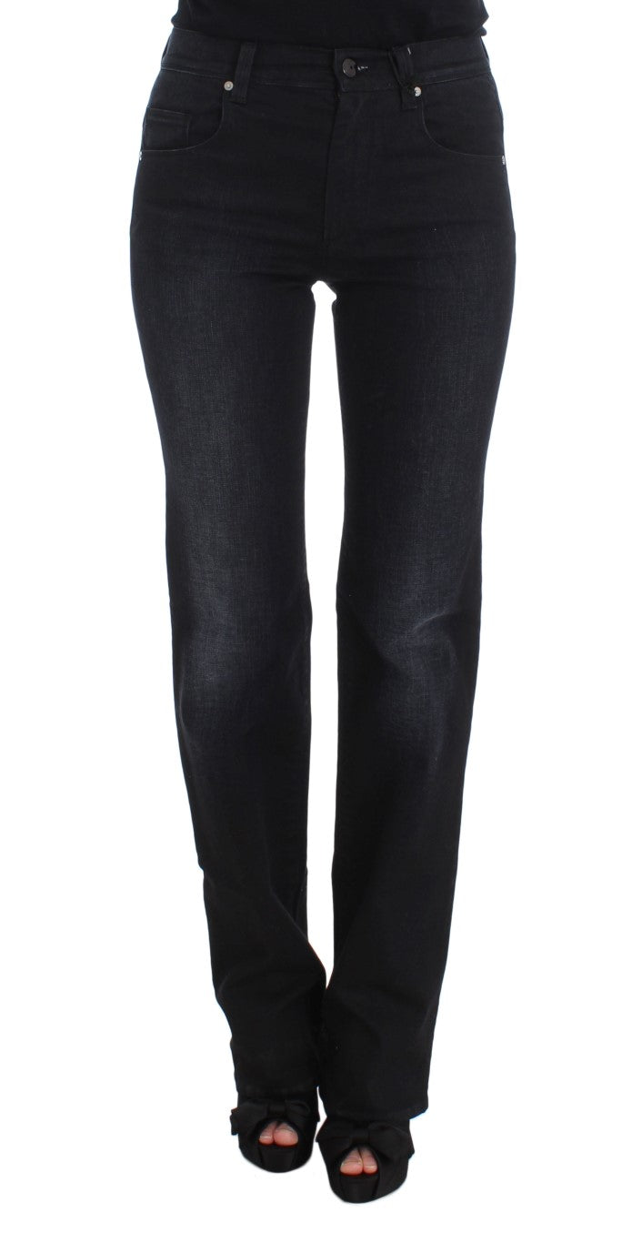 Jeans de denim de bootcut slim chic