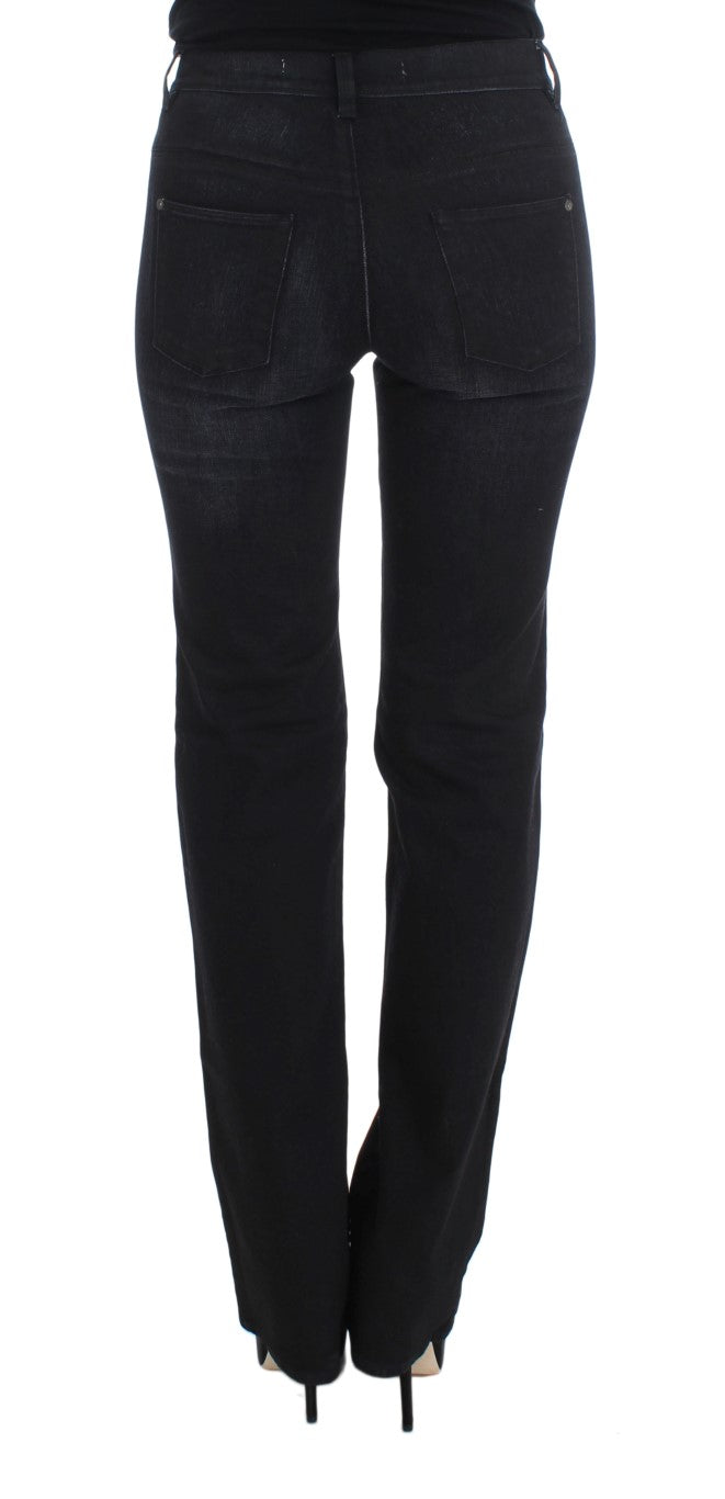 Jeans de denim de bootcut slim chic