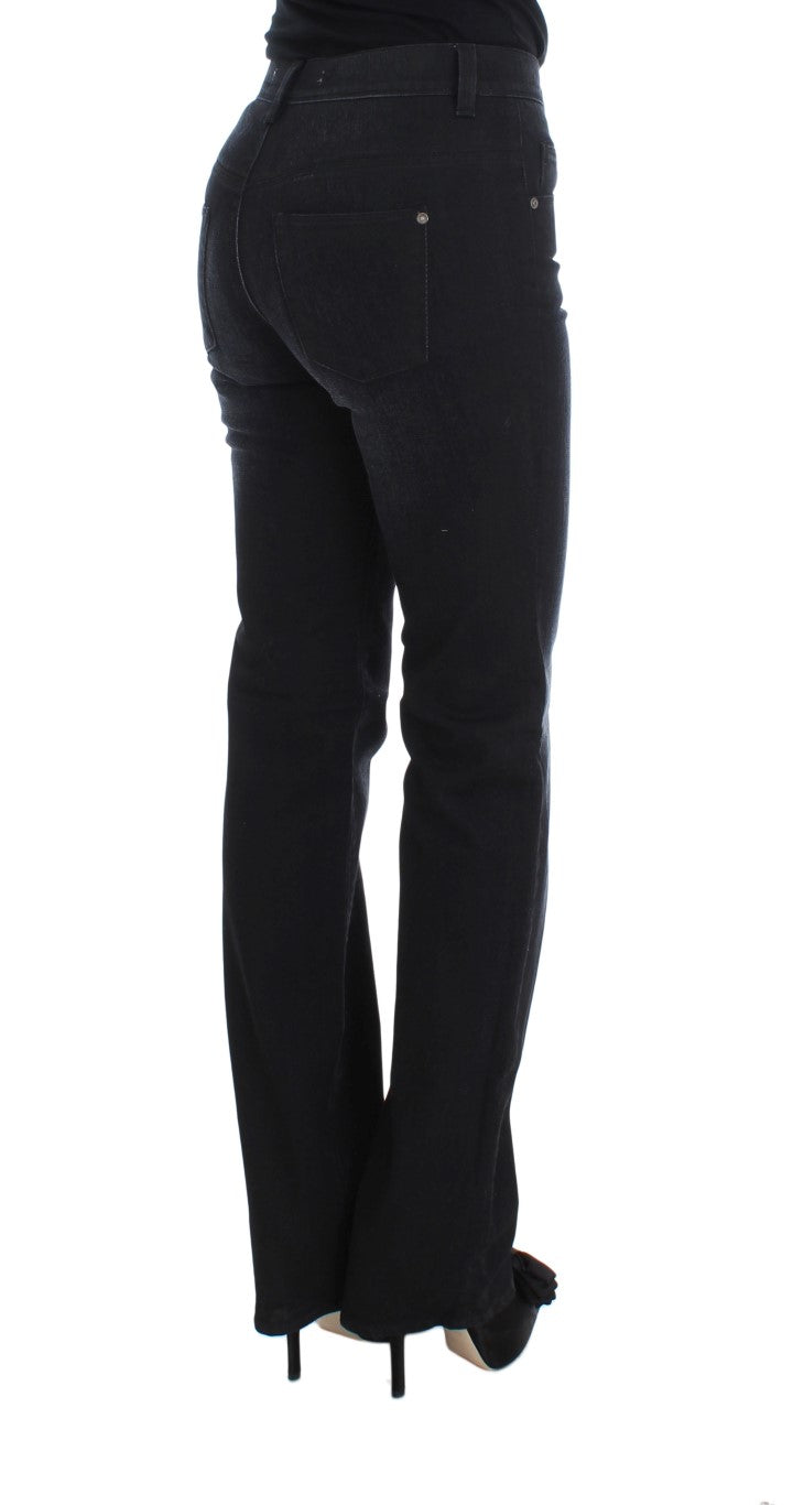 Jeans de denim de bootcut slim chic