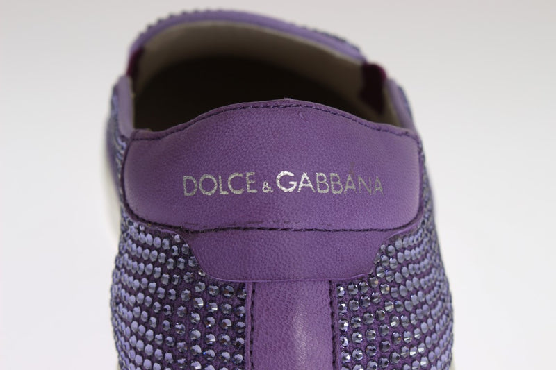 Eleganti sneaker di moda a strass viola