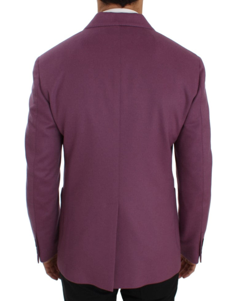 Elegante Blazer di miscela di cashmere-silk viola