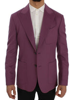 Elegante Blazer di miscela di cashmere-silk viola