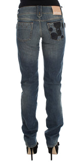 Jeans Bootcut chic Slim Fit en Blue Wash