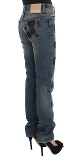 Jeans di bootcut chic slim fit in lavaggio blu