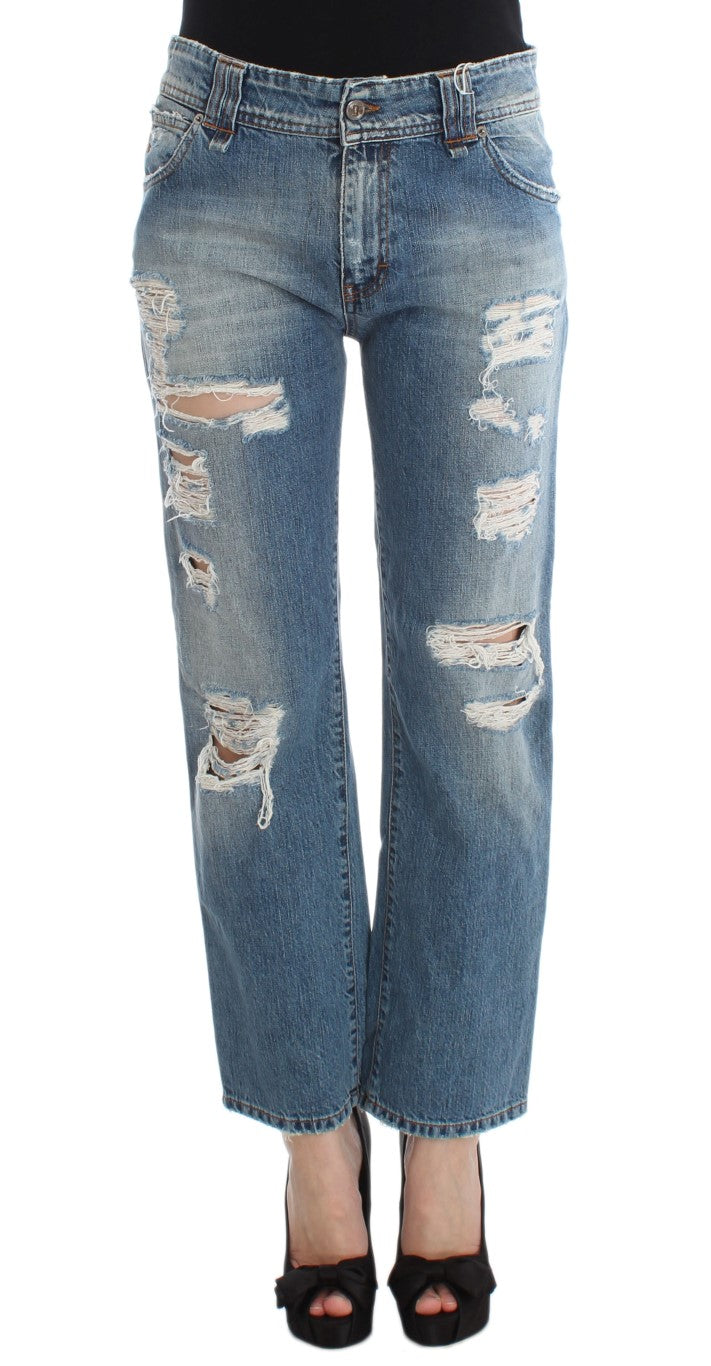 Jeans blu da ragazzo chic