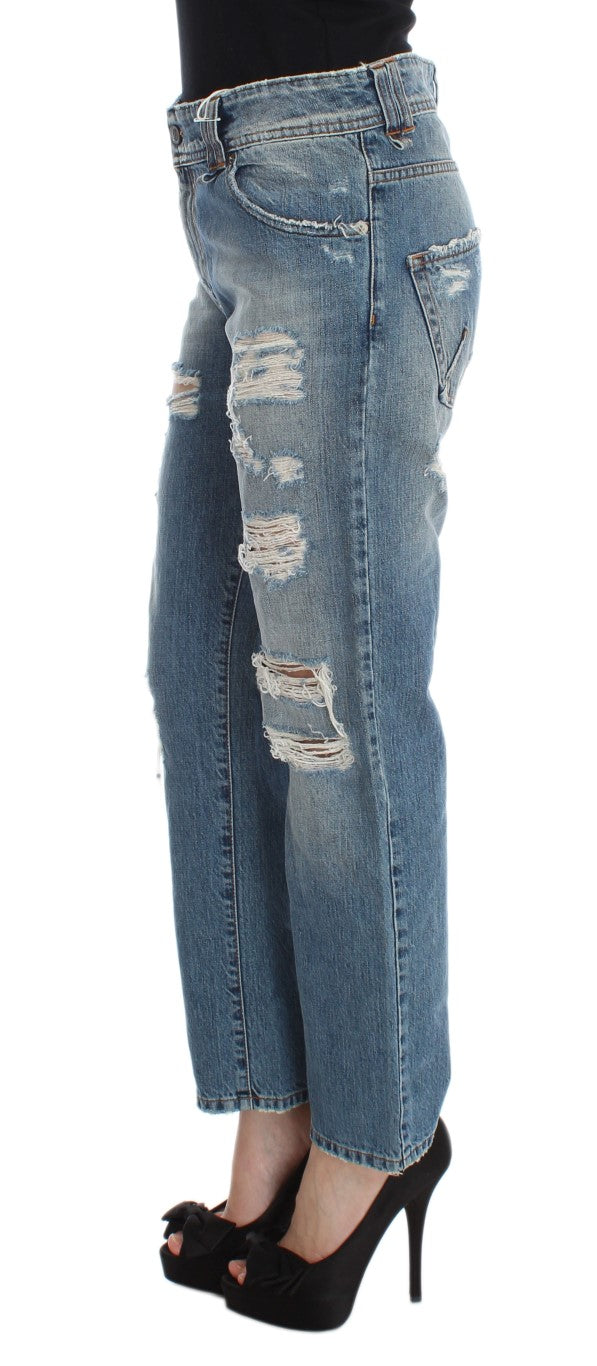 Jeans blu da ragazzo chic