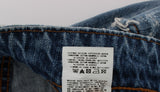 Jeans de lavage bleu de petit ami chic